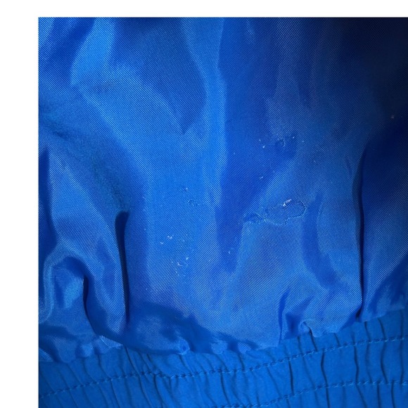 Reebok Cardi B Blue and White Cropped Track Jacket Windbreaker Women's 1X Sample - Picture 13 of 13